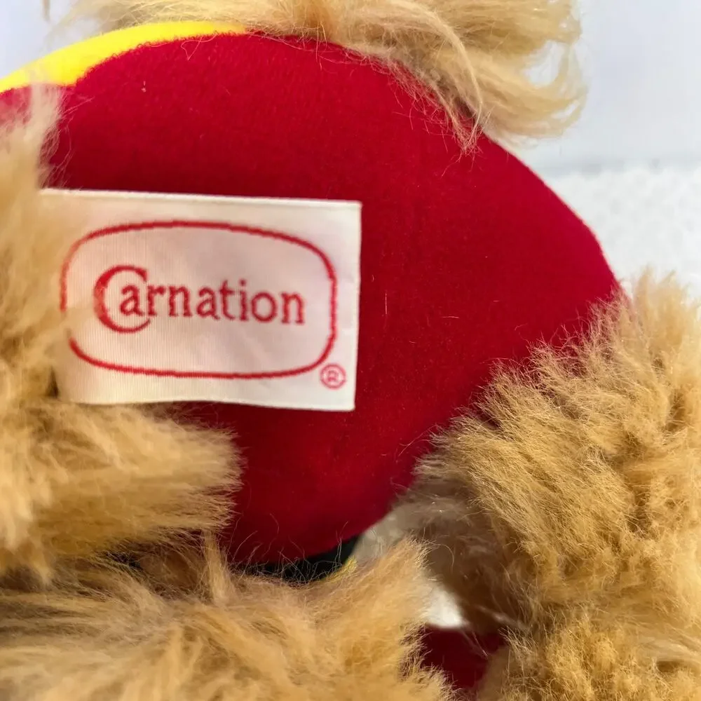 1984 Dakin Carnation Mighty Dog Terrier Cape Plush Advertising Stuffed 10